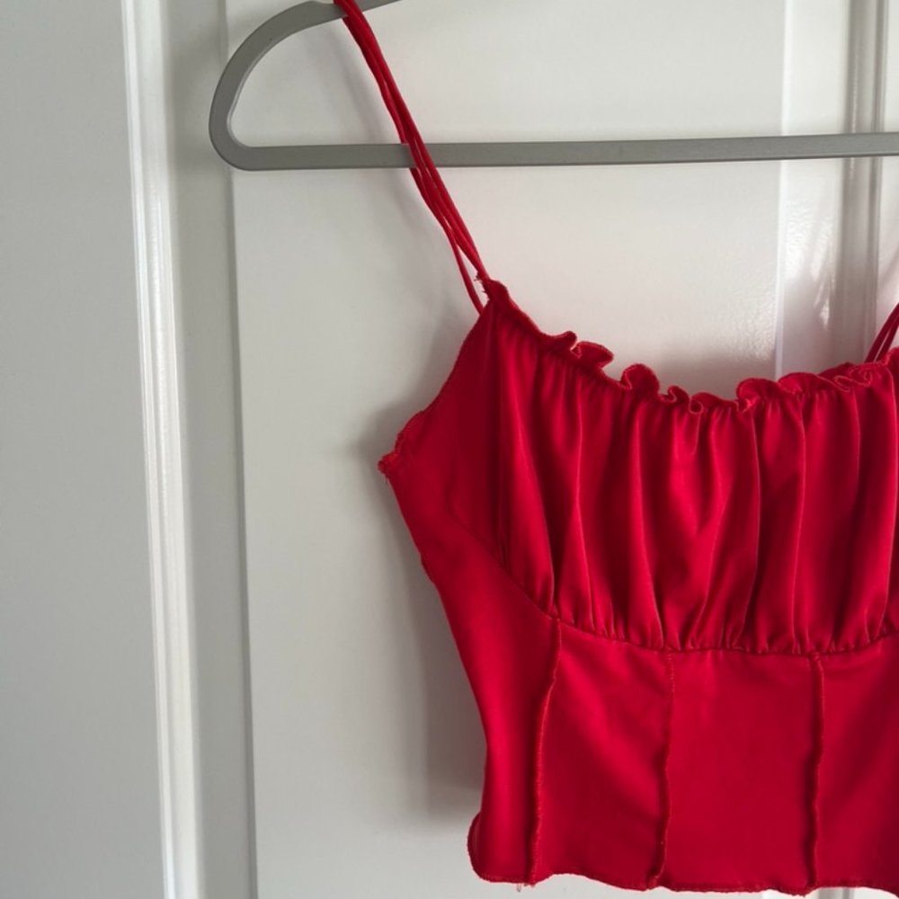 red crop top - princess polly